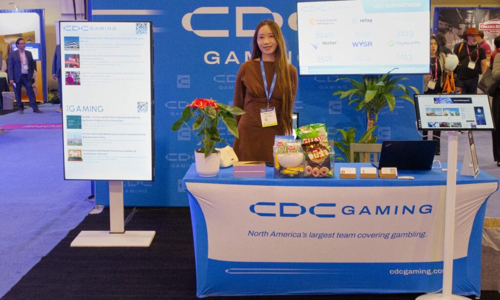 CDC Gaming trade show booth